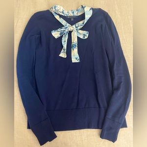 Navy Brooks Brothers Cotton Sweater